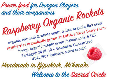 Raspberry Organics Label